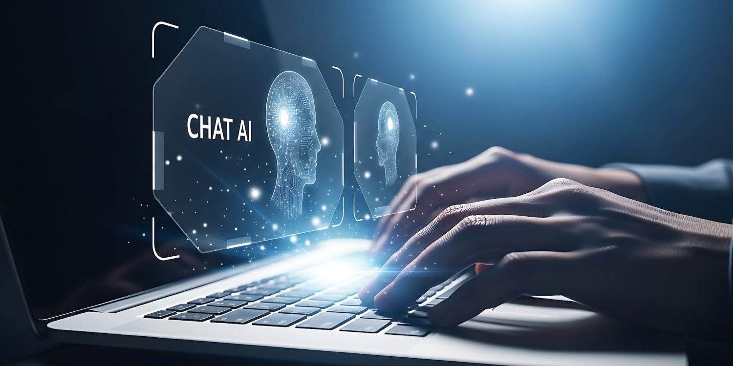 Decorative image of using AI chat.